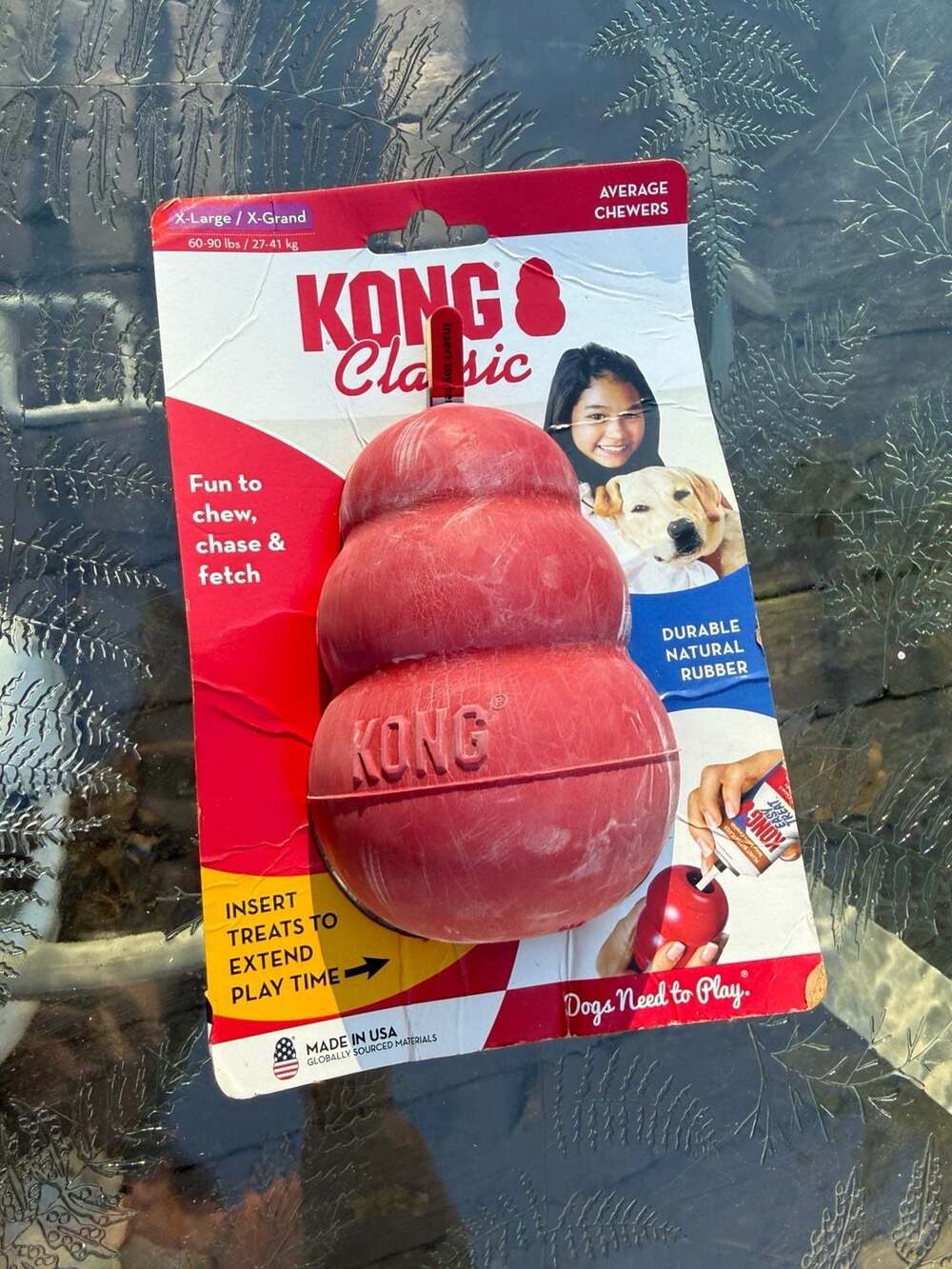 KONG Classic Dog Toy, X-Large, Red